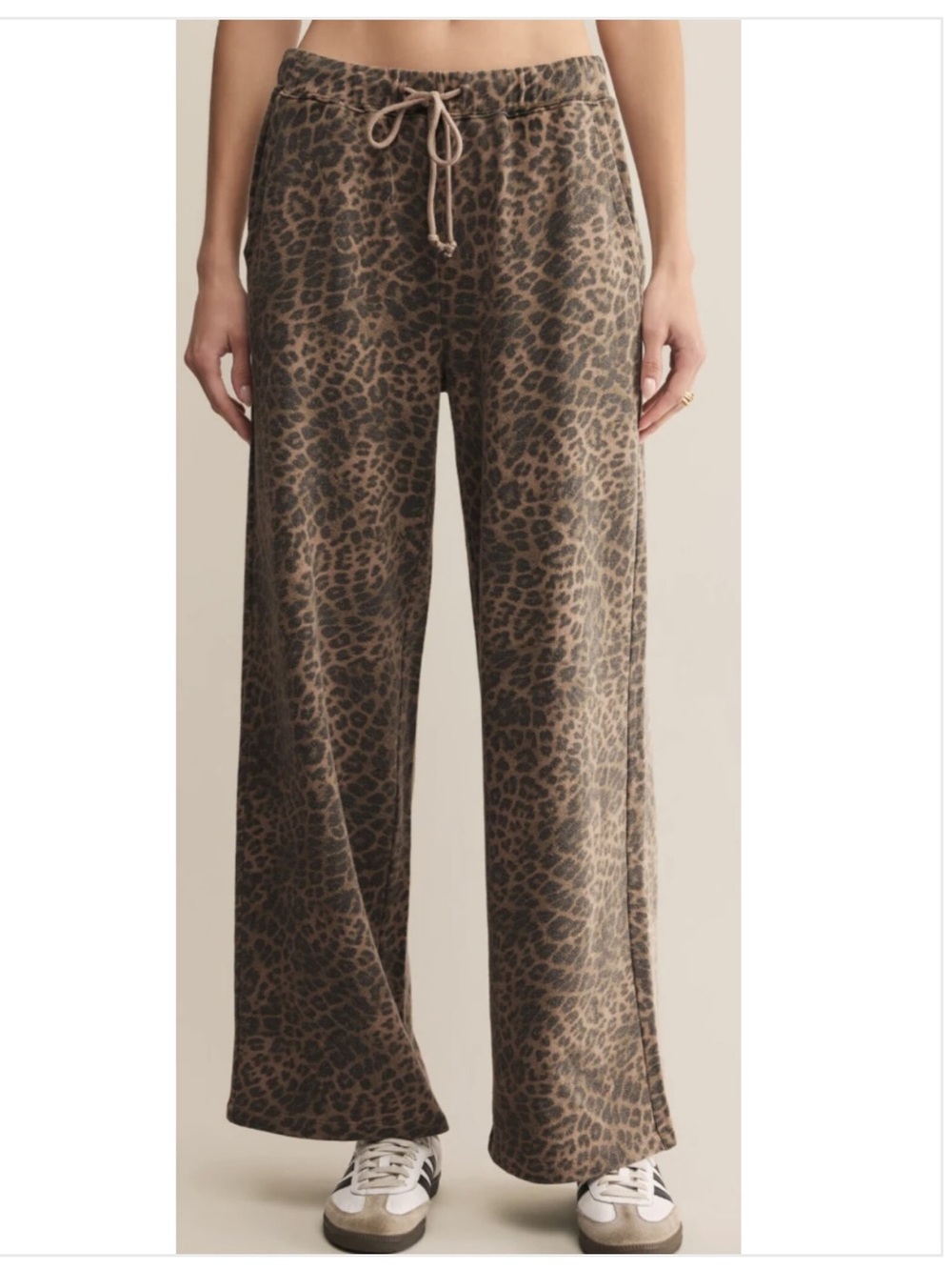 NEW ZSupply Hunter Leopard Knit Pants ZP253355